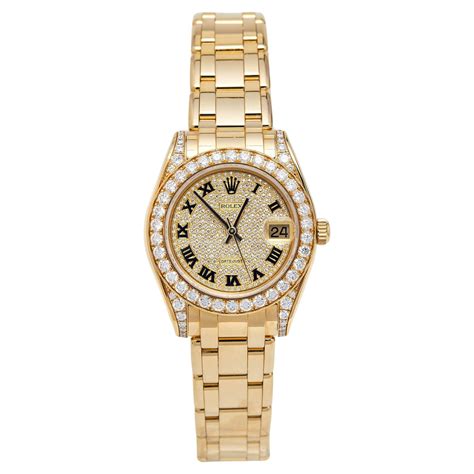 34 mm rolex pearlmaster gold